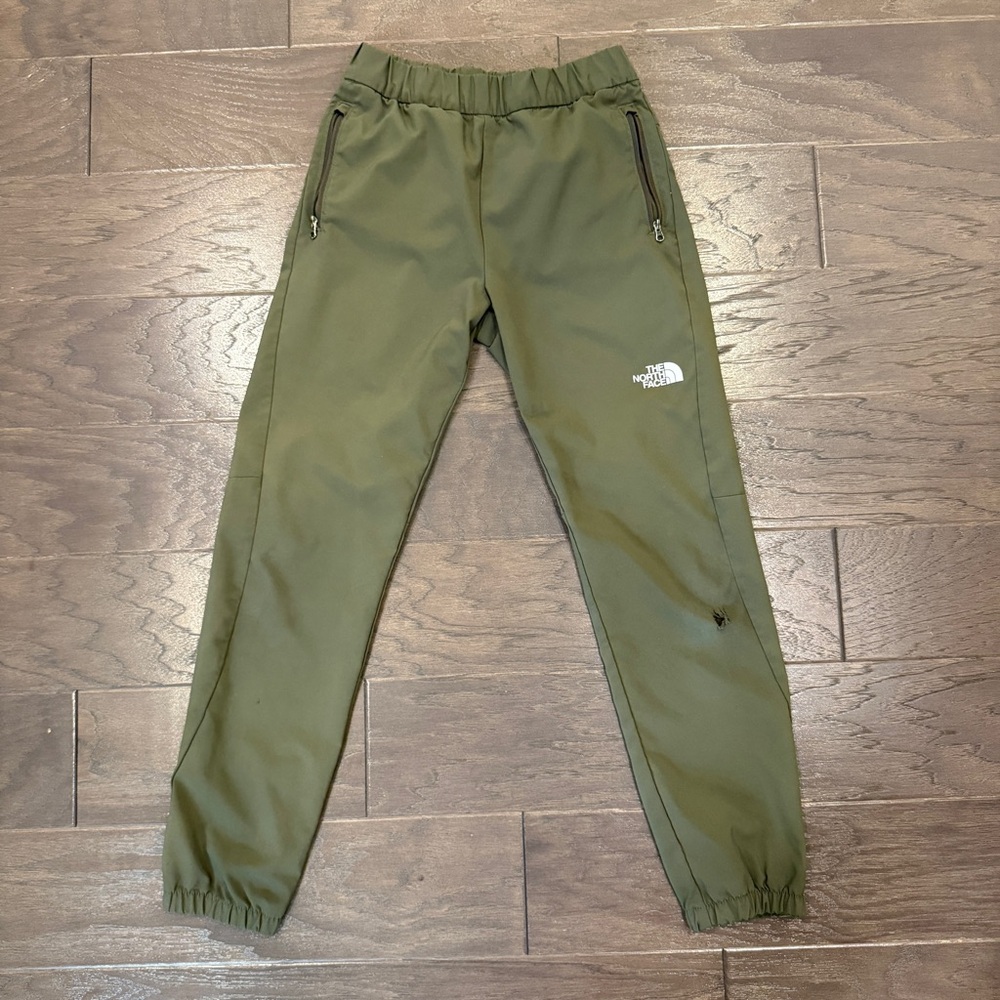 The North Face FlashDry Joggers Youth M (10) – Olive Green, Zipper Pockets